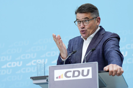 Pressekonferenz der CDU nach den Landtagswahlen in Hessen und Bayern in Berlin