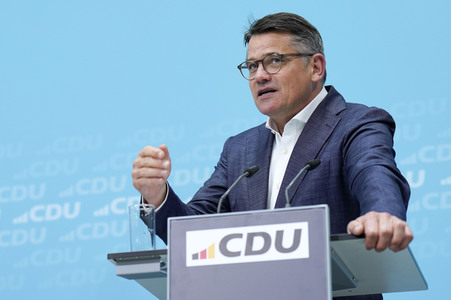 Pressekonferenz der CDU nach den Landtagswahlen in Hessen und Bayern in Berlin