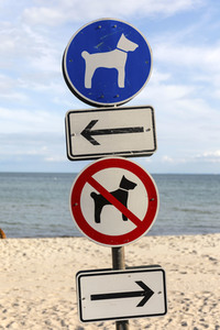 Symbolfoto Hundeschild