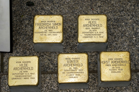Stolpersteinverlegung vor der Archenhold-Sternwarte in Berlin