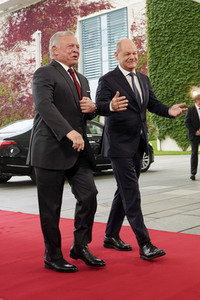 Empfang des Königs von Jordanien im Kanzleramt in Berlin
