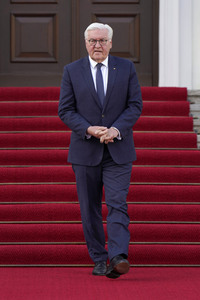 Empfang von Abdullah II. bin al-Hussein im Schloss Bellevue in Berlin