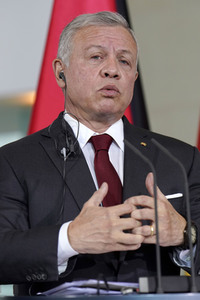 Empfang des Königs von Jordanien im Kanzleramt in Berlin