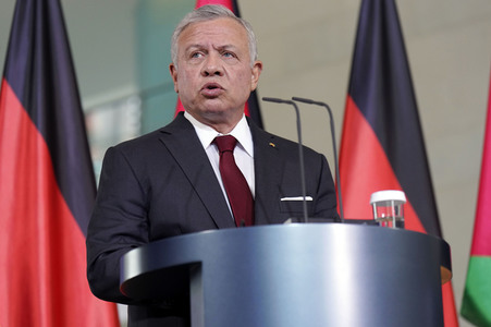 Empfang des Königs von Jordanien im Kanzleramt in Berlin