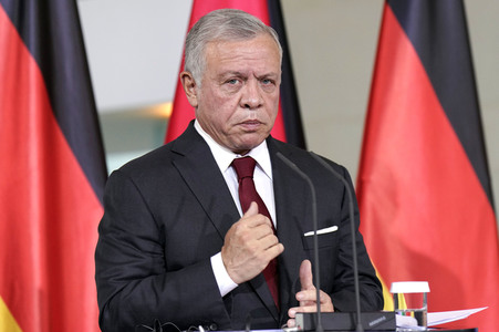 Empfang des Königs von Jordanien im Kanzleramt in Berlin