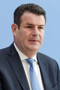 Bundespressekonferenz Turbo zur Arbeitsmarktintegration in Berlin
