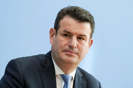 Bundespressekonferenz Turbo zur Arbeitsmarktintegration in Berlin