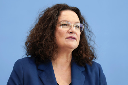 Bundespressekonferenz Turbo zur Arbeitsmarktintegration in Berlin