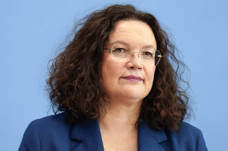 Bundespressekonferenz Turbo zur Arbeitsmarktintegration in Berlin
