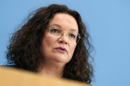 Bundespressekonferenz Turbo zur Arbeitsmarktintegration in Berlin