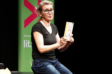 Frauke Angel auf der lit.Ruhr 2023 in Oberhausen