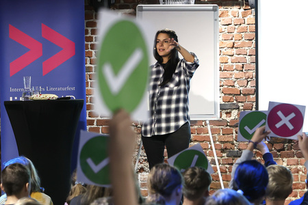Clari Corrêa da Silva auf der lit.Ruhr 2023 in Bochum