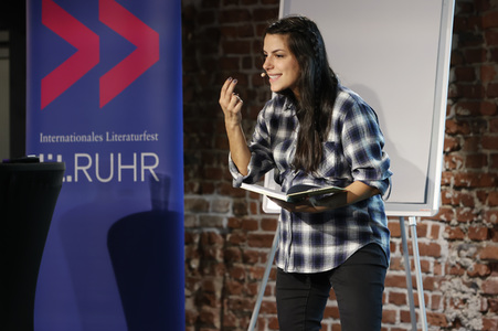 Clari Corrêa da Silva auf der lit.Ruhr 2023 in Bochum
