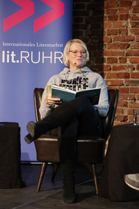 Mareike Graepel und Jan Hendrik Ax auf der lit.Ruhr 2023 in Bochum