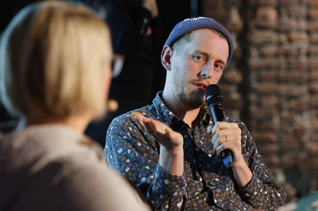 Mareike Graepel und Jan Hendrik Ax auf der lit.Ruhr 2023 in Bochum
