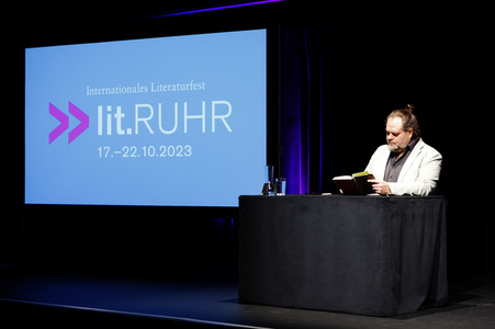 Christian Linker auf der lit.Ruhr 2023 in Gelsenkirchen