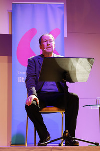 Richard Ford und Ulrich Noethen auf der lit.Cologne Spezial 2023 in Köln