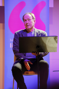 Richard Ford und Ulrich Noethen auf der lit.Cologne Spezial 2023 in Köln