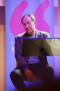 Richard Ford und Ulrich Noethen auf der lit.Cologne Spezial 2023 in Köln