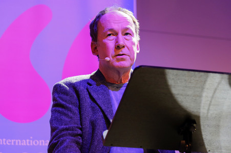 Richard Ford und Ulrich Noethen auf der lit.Cologne Spezial 2023 in Köln