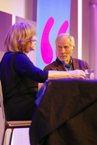 Richard Ford und Ulrich Noethen auf der lit.Cologne Spezial 2023 in Köln