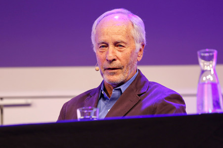 Richard Ford und Ulrich Noethen auf der lit.Cologne Spezial 2023 in Köln