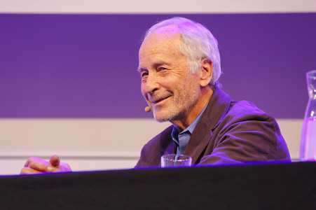 Richard Ford und Ulrich Noethen auf der lit.Cologne Spezial 2023 in Köln