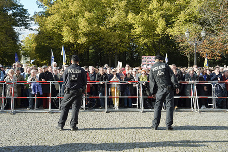 Kundgebung gegen Antisemitismus und für Solidarität mit Israel in Berlin