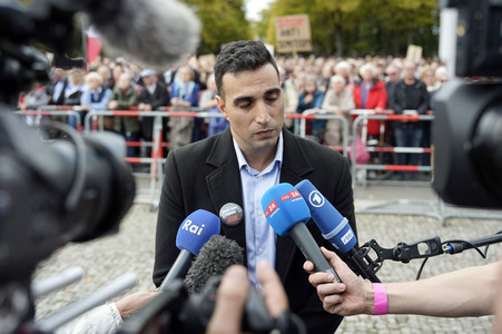 Kundgebung gegen Antisemitismus und für Solidarität mit Israel in Berlin