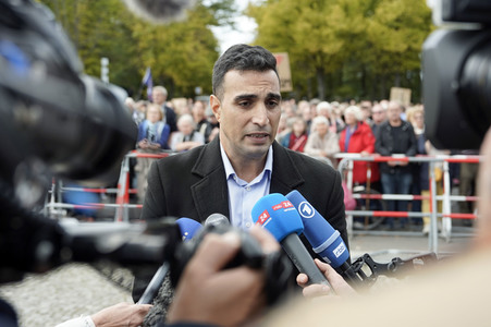 Kundgebung gegen Antisemitismus und für Solidarität mit Israel in Berlin