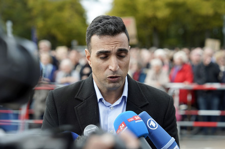Kundgebung gegen Antisemitismus und für Solidarität mit Israel in Berlin