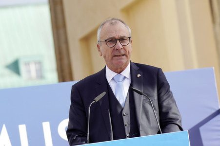 Kundgebung gegen Antisemitismus und für Solidarität mit Israel in Berlin