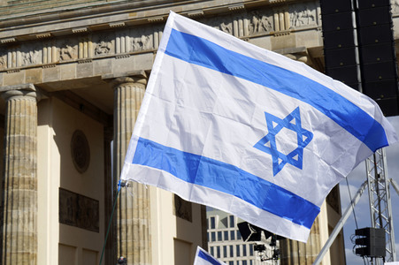 Kundgebung gegen Antisemitismus und für Solidarität mit Israel in Berlin