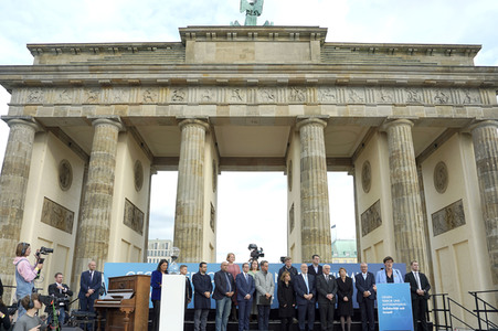 Kundgebung gegen Antisemitismus und für Solidarität mit Israel in Berlin