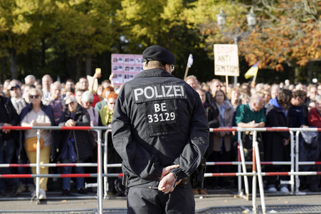 Kundgebung gegen Antisemitismus und für Solidarität mit Israel in Berlin