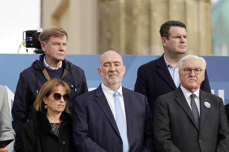 Kundgebung gegen Antisemitismus und für Solidarität mit Israel in Berlin