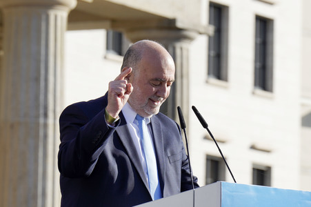 Kundgebung gegen Antisemitismus und für Solidarität mit Israel in Berlin