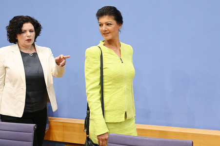 Bundespressekonferenz Gründung des Vereins 'Bündnis Sahra Wagenknecht' in Berlin