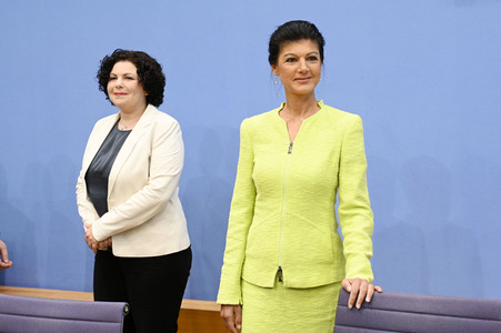 Bundespressekonferenz Gründung des Vereins 'Bündnis Sahra Wagenknecht' in Berlin