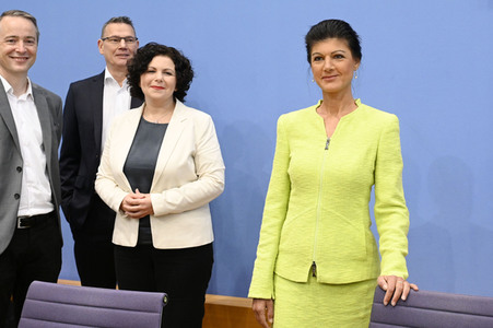 Bundespressekonferenz Gründung des Vereins 'Bündnis Sahra Wagenknecht' in Berlin