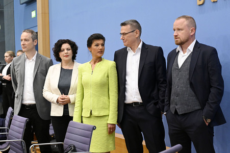 Bundespressekonferenz Gründung des Vereins 'Bündnis Sahra Wagenknecht' in Berlin