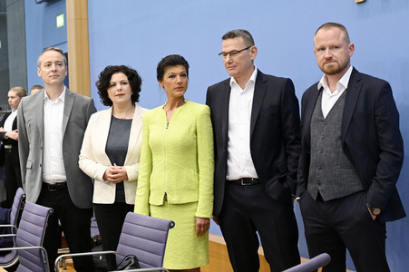 Bundespressekonferenz Gründung des Vereins 'Bündnis Sahra Wagenknecht' in Berlin