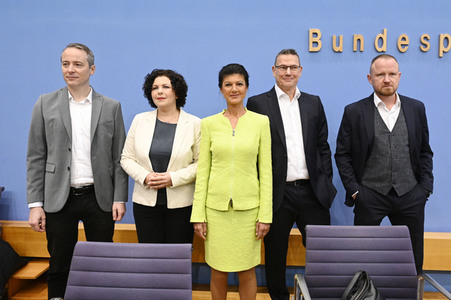 Bundespressekonferenz Gründung des Vereins 'Bündnis Sahra Wagenknecht' in Berlin