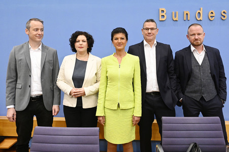 Bundespressekonferenz Gründung des Vereins 'Bündnis Sahra Wagenknecht' in Berlin