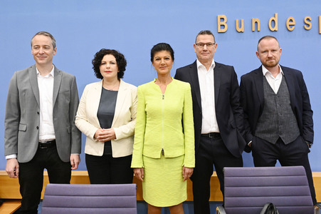 Bundespressekonferenz Gründung des Vereins 'Bündnis Sahra Wagenknecht' in Berlin