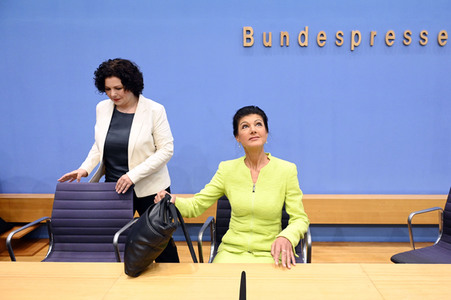 Bundespressekonferenz Gründung des Vereins 'Bündnis Sahra Wagenknecht' in Berlin