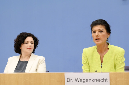 Bundespressekonferenz Gründung des Vereins 'Bündnis Sahra Wagenknecht' in Berlin