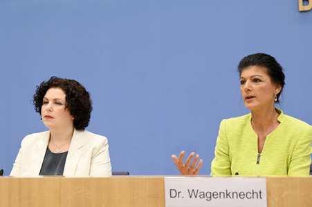 Bundespressekonferenz Gründung des Vereins 'Bündnis Sahra Wagenknecht' in Berlin