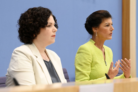 Bundespressekonferenz Gründung des Vereins 'Bündnis Sahra Wagenknecht' in Berlin