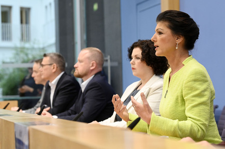 Bundespressekonferenz Gründung des Vereins 'Bündnis Sahra Wagenknecht' in Berlin